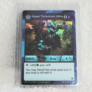 5/$20 Mint Bakugan Hyper Turtonium Ultra ENG_94_RA_BR_HEX Card by Spinmaster!!